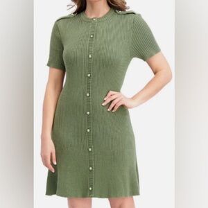 French CONNECTION SAGE  Ribbed Knit Dress SMALL HAS LOTS OF STRETCH